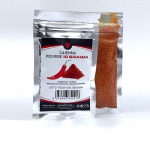 PEPERONCINO PICCANTE IN POLVERE CAYENNA RED SUPER HOT 10 grammi