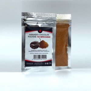 PEPERONCINO PICCANTE IN POLVERE HABANERO CHOCOLATE SUPER HOT 10 grammi