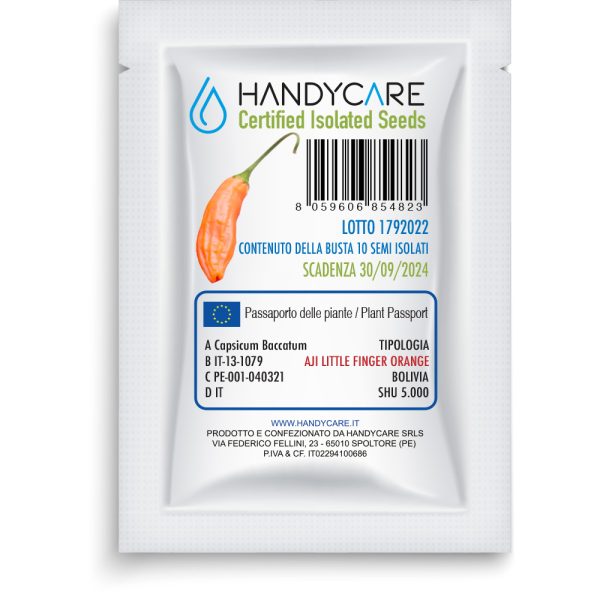 SEMI ISOLATI PEPERONCINO AJI  LITTLE FINGER ORANGE - immagine 2