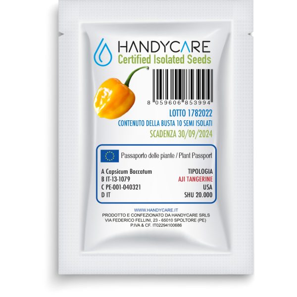 SEMI ISOLATI DI PEPERONCINO AJI TANGERINE BACCATUM - immagine 2