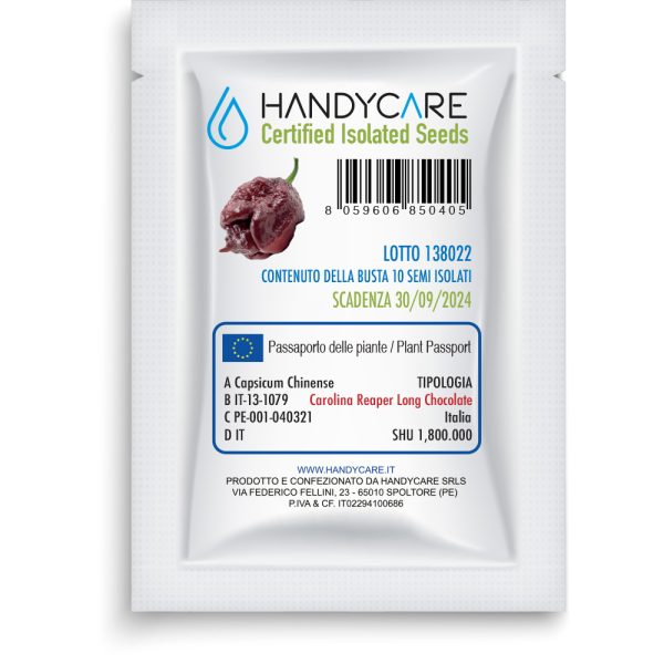 SEMI ISOLATI PEPERONCINO CAROLINA REAPER LONG CHOCO - immagine 2