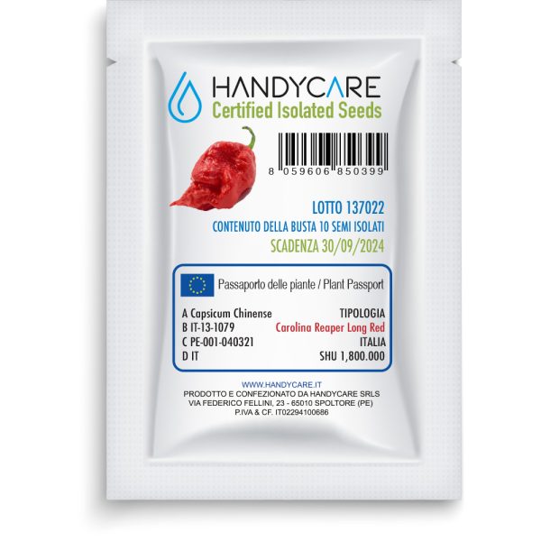 SEMI ISOLATI PEPERONCINO CAROLINA REAPER LONG RED - immagine 2