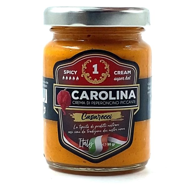 CREMA SALSA DI PEPERONCINO PICCANTE CAROLINA REAPER RED 90 Gr
