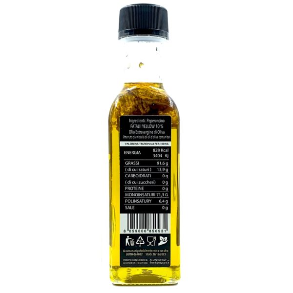 OLIO PICCANTE CONDIMENTO AL PEPERONCINO FATALII YELLOW - immagine 2