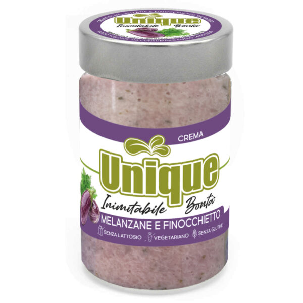 CREMA DI MELANZANE E FINOCCHIETTO SELVATICO